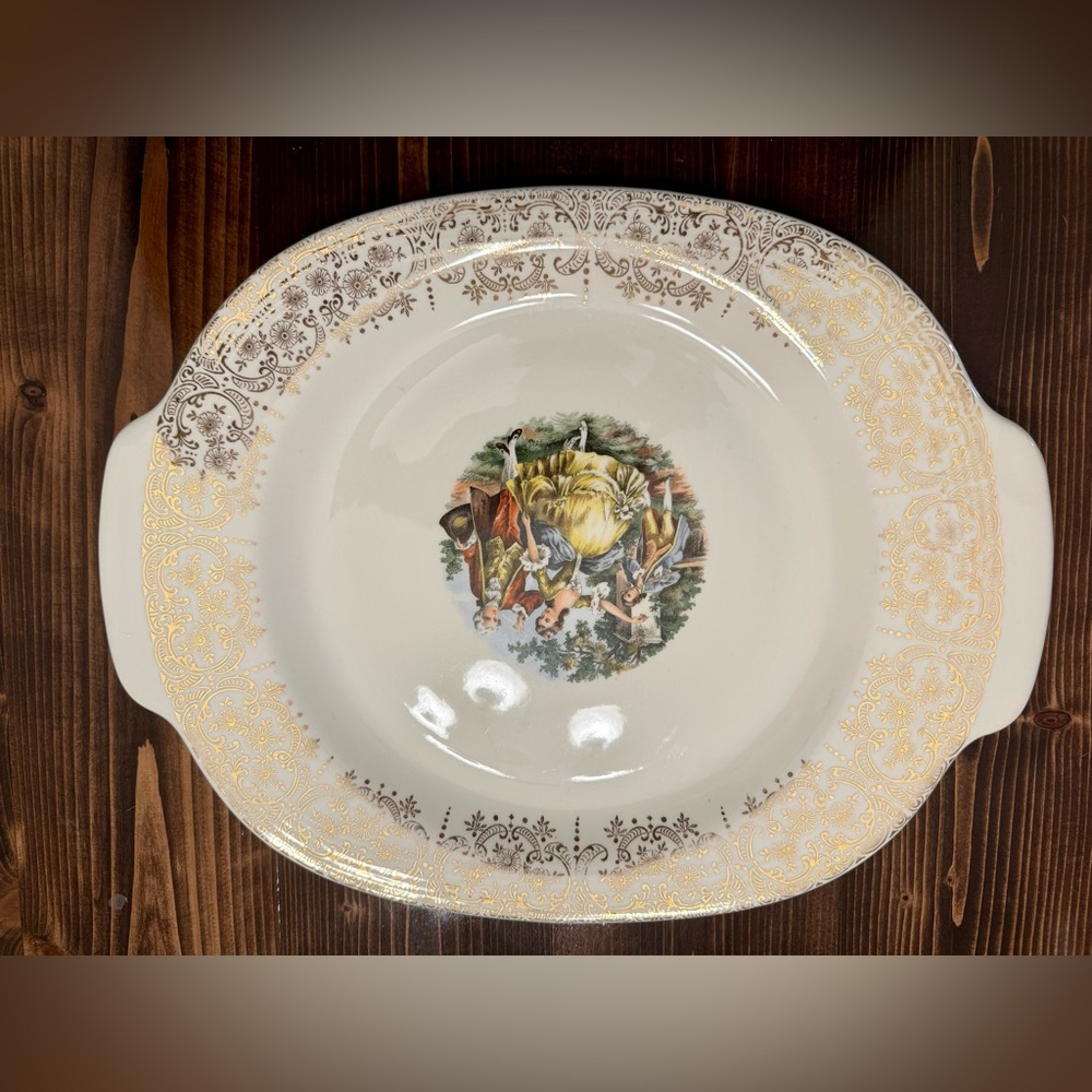 Vintage Sebring Pottery Co. Chantilly‎ Serving Platter